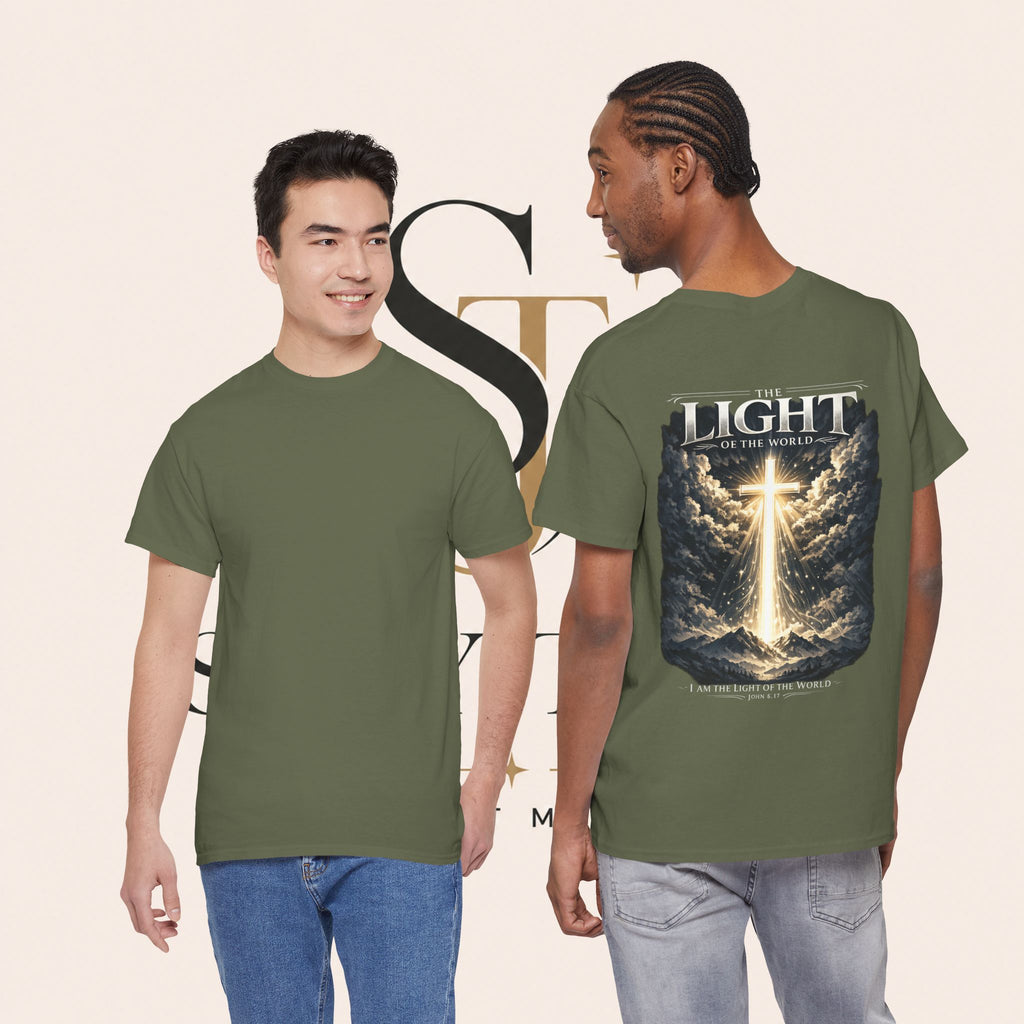 T‑Shirt — “The Light of the World” Graphic Tee (Christian Religious Design)