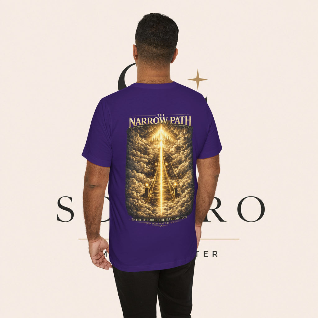 T-Shirt — 'The Narrow Path' Golden Light Graphic Tee