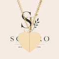 Hidden Message Heart Necklace — Engraved Secret Locket Pendant