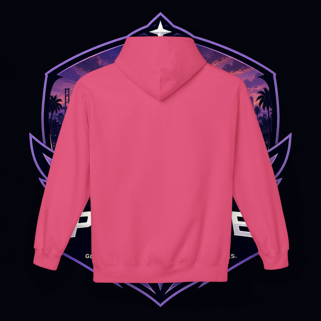 LDR inspired Retro '80s Vibes Hoodie — Neon Miami Movie Couple Design