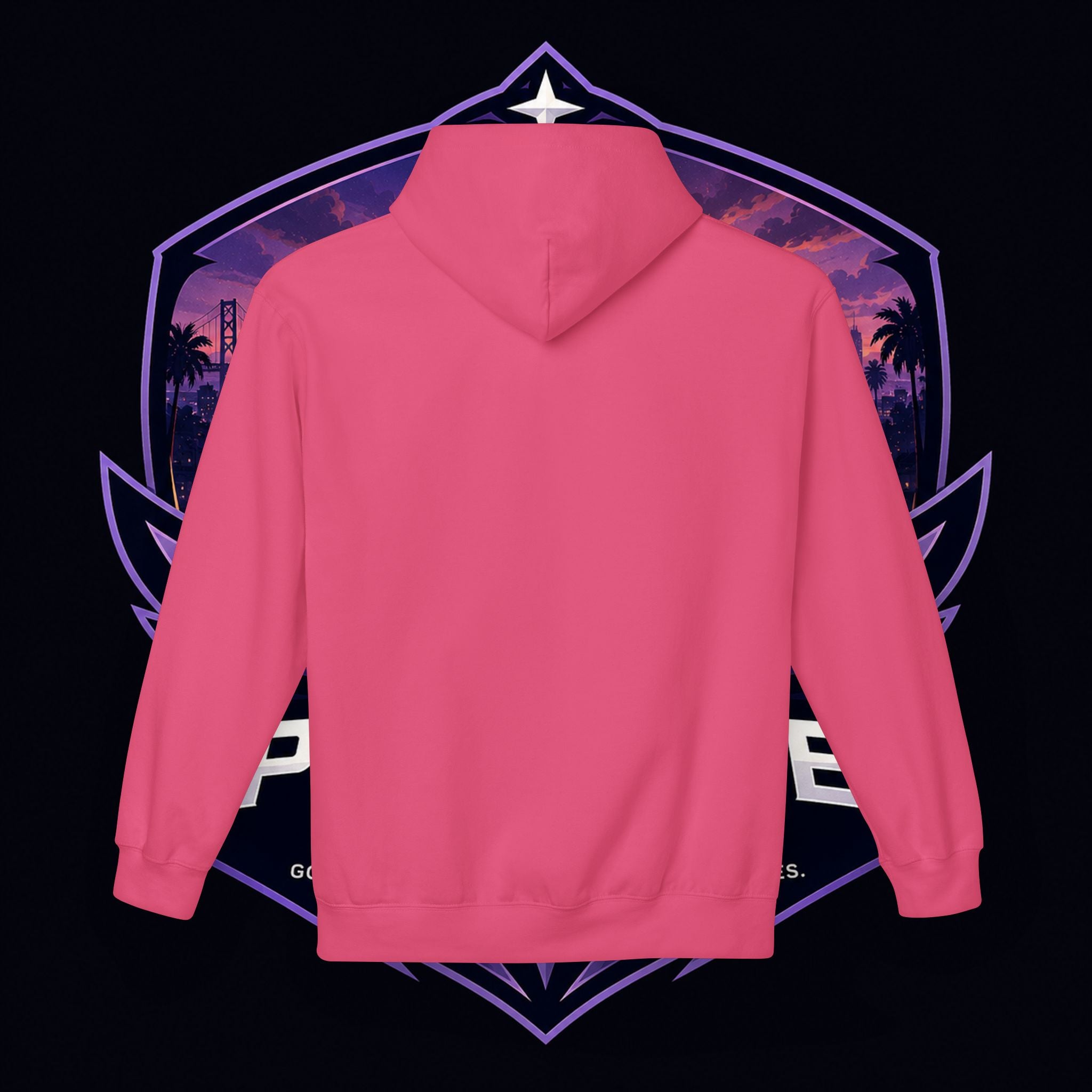 LDR inspired Retro '80s Vibes Hoodie — Neon Miami Movie Couple Design