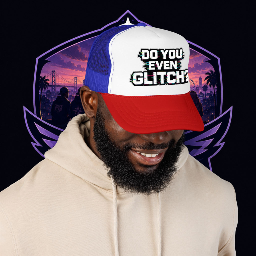 PG Lola's Do You Even Glitch? Foam Trucker Hat