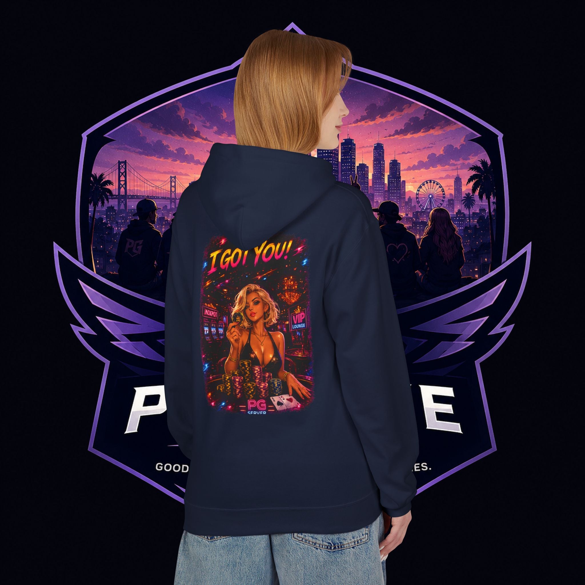 PG ALEX  'I Got You' Casino-Inspired Pullover   - Need Chips? Graphic Hoodie