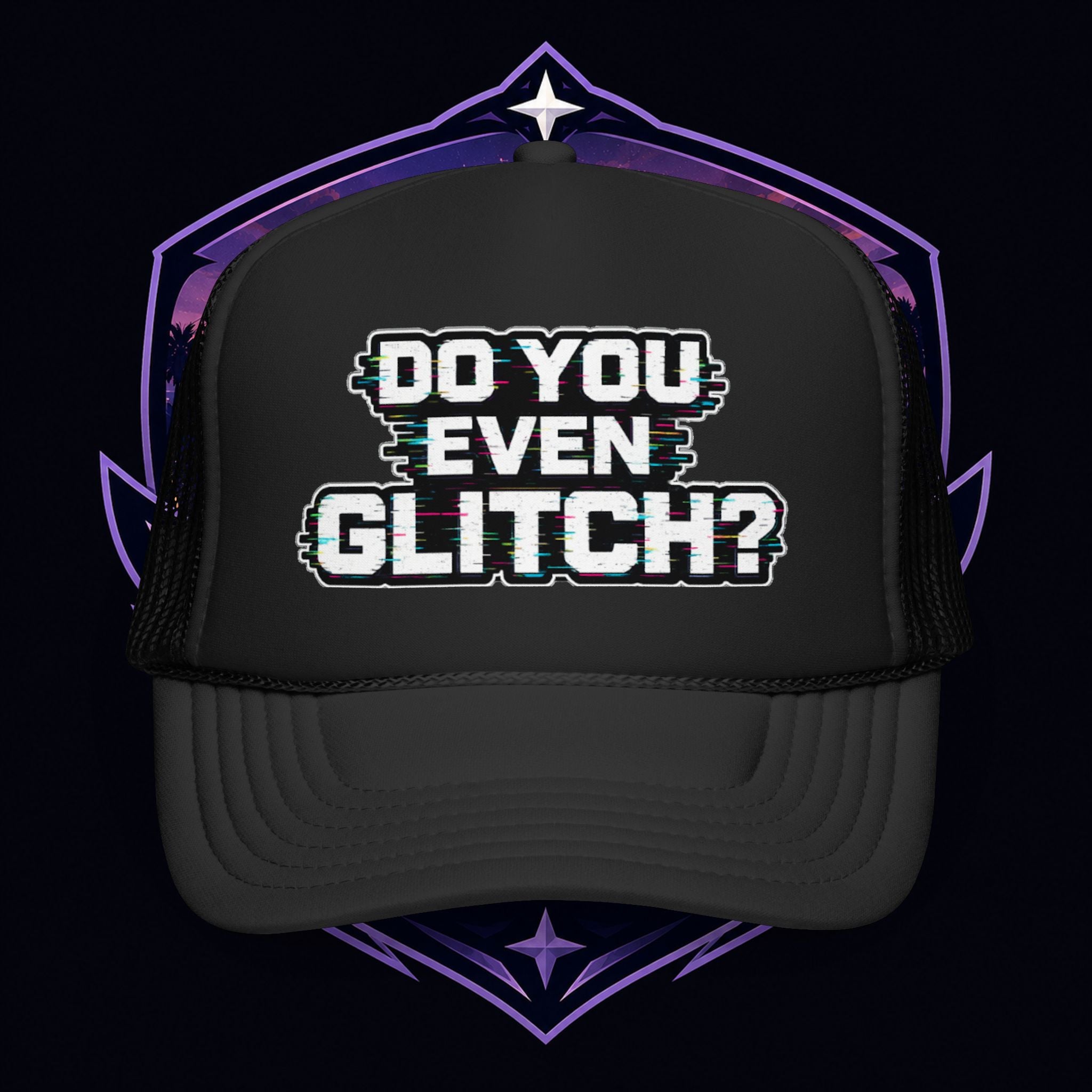 PG Lola's Do You Even Glitch? Foam Trucker Hat