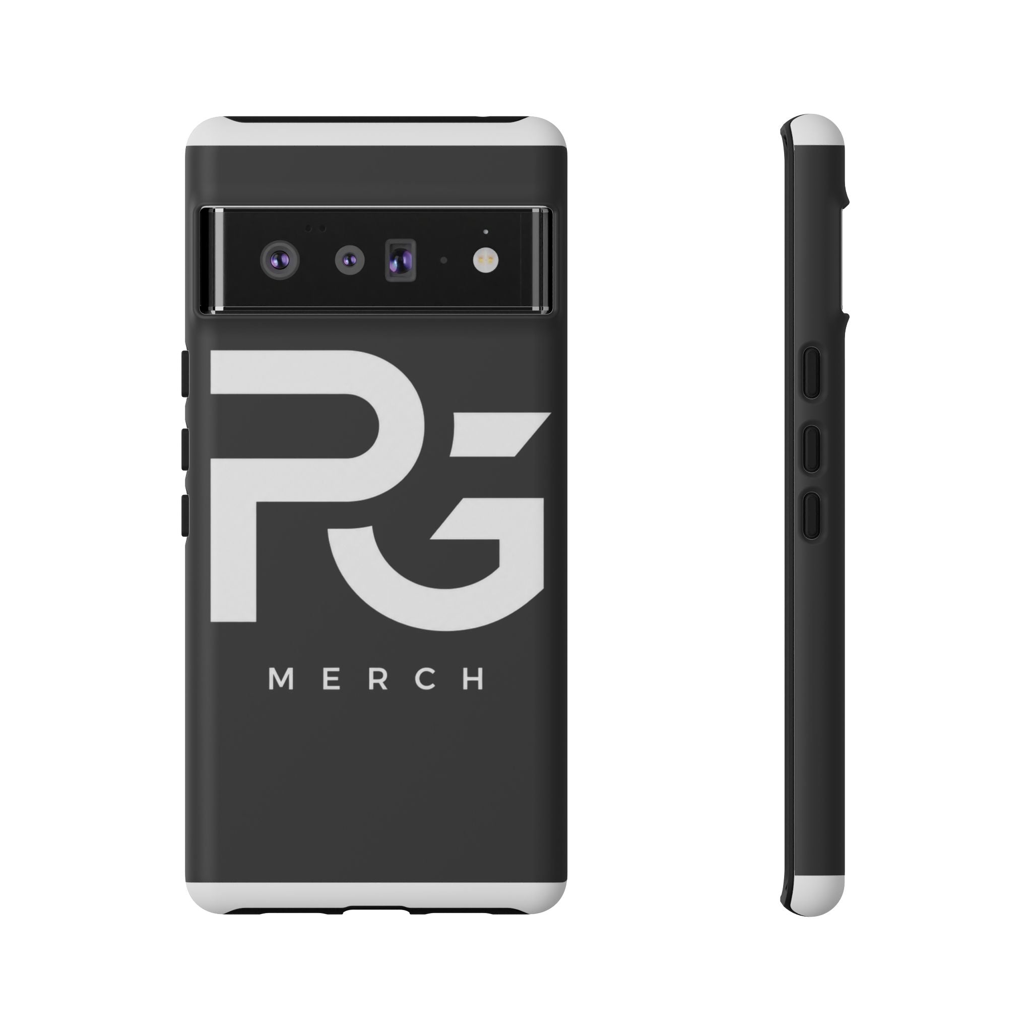 PG CUSTOMIZED RG Merch Tough Phone Case – Black Protective Phone Cover with Bold Logo
