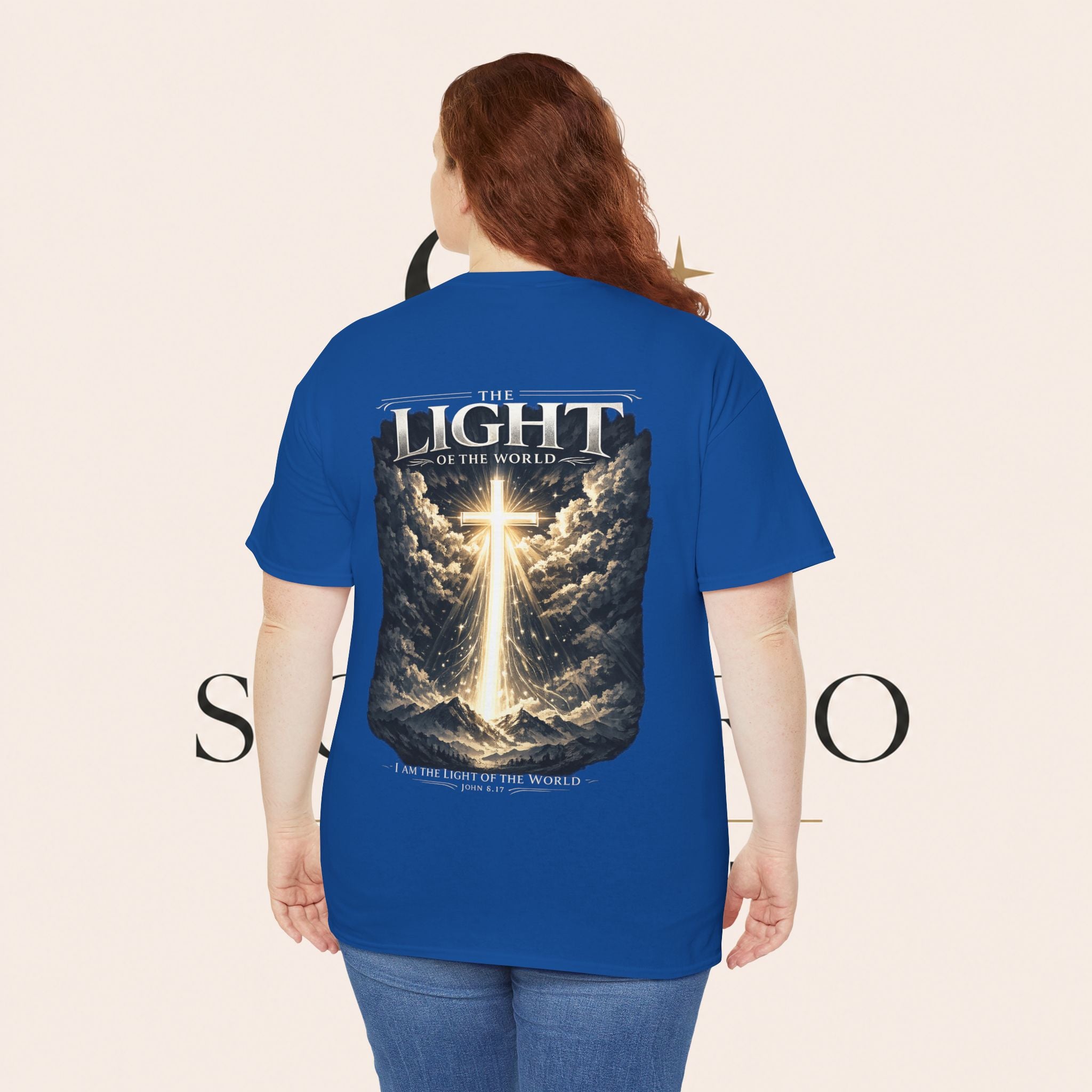 T‑Shirt — “The Light of the World” Graphic Tee (Christian Religious Design)