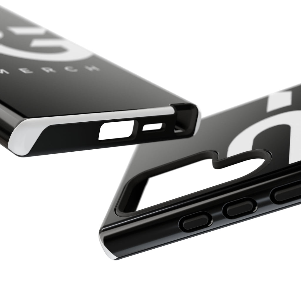 PG CUSTOMIZED RG Merch Tough Phone Case – Black Protective Phone Cover with Bold Logo