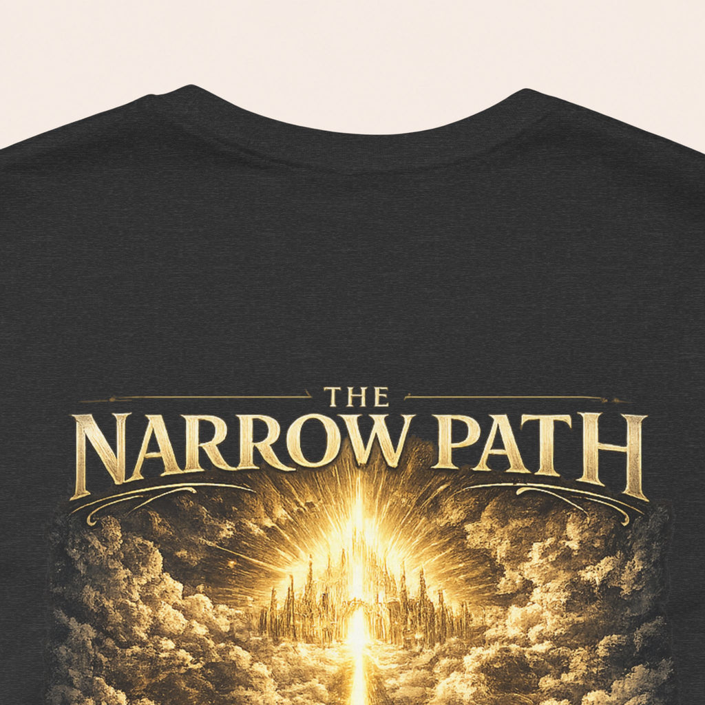 T-Shirt — 'The Narrow Path' Golden Light Graphic Tee