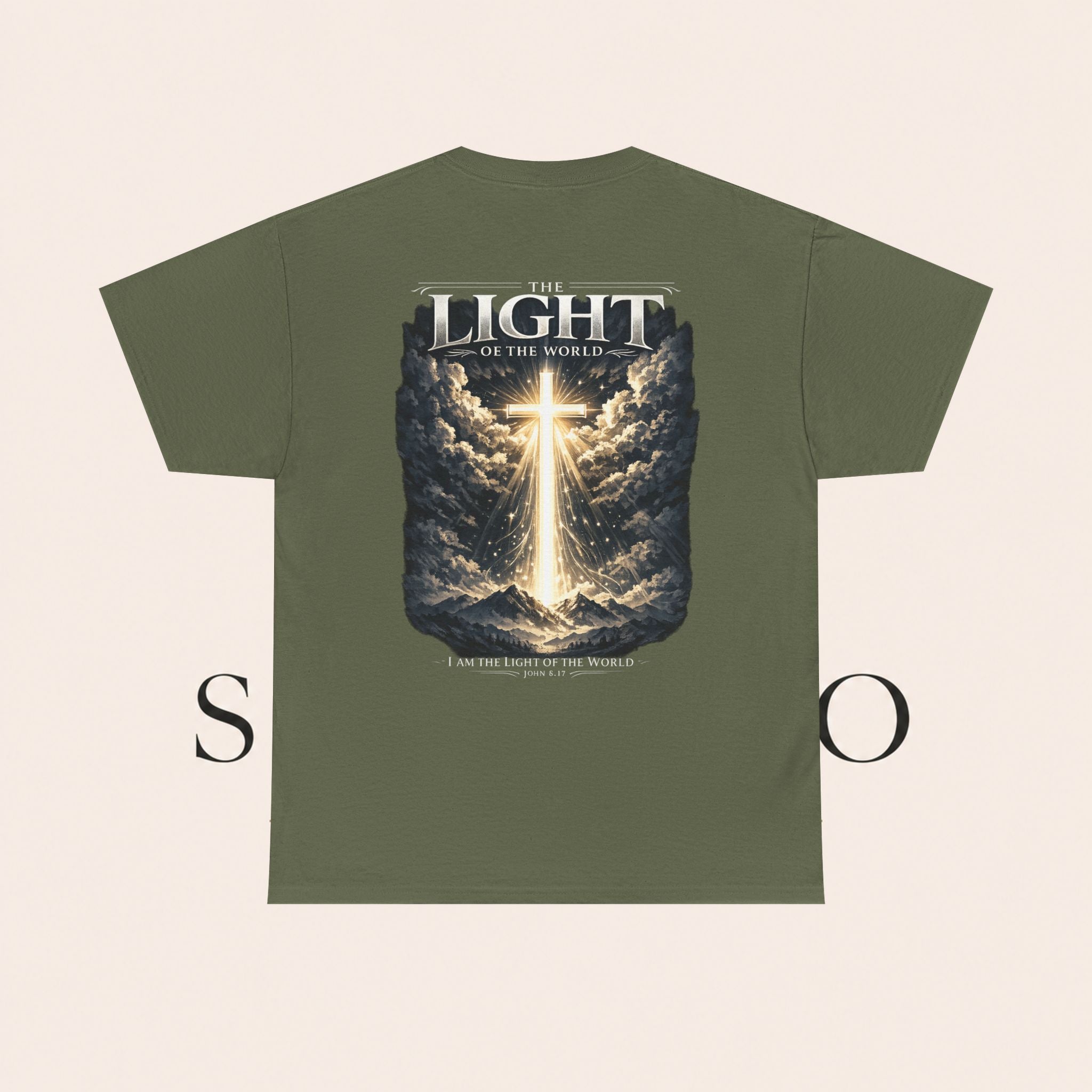T‑Shirt — “The Light of the World” Graphic Tee (Christian Religious Design)