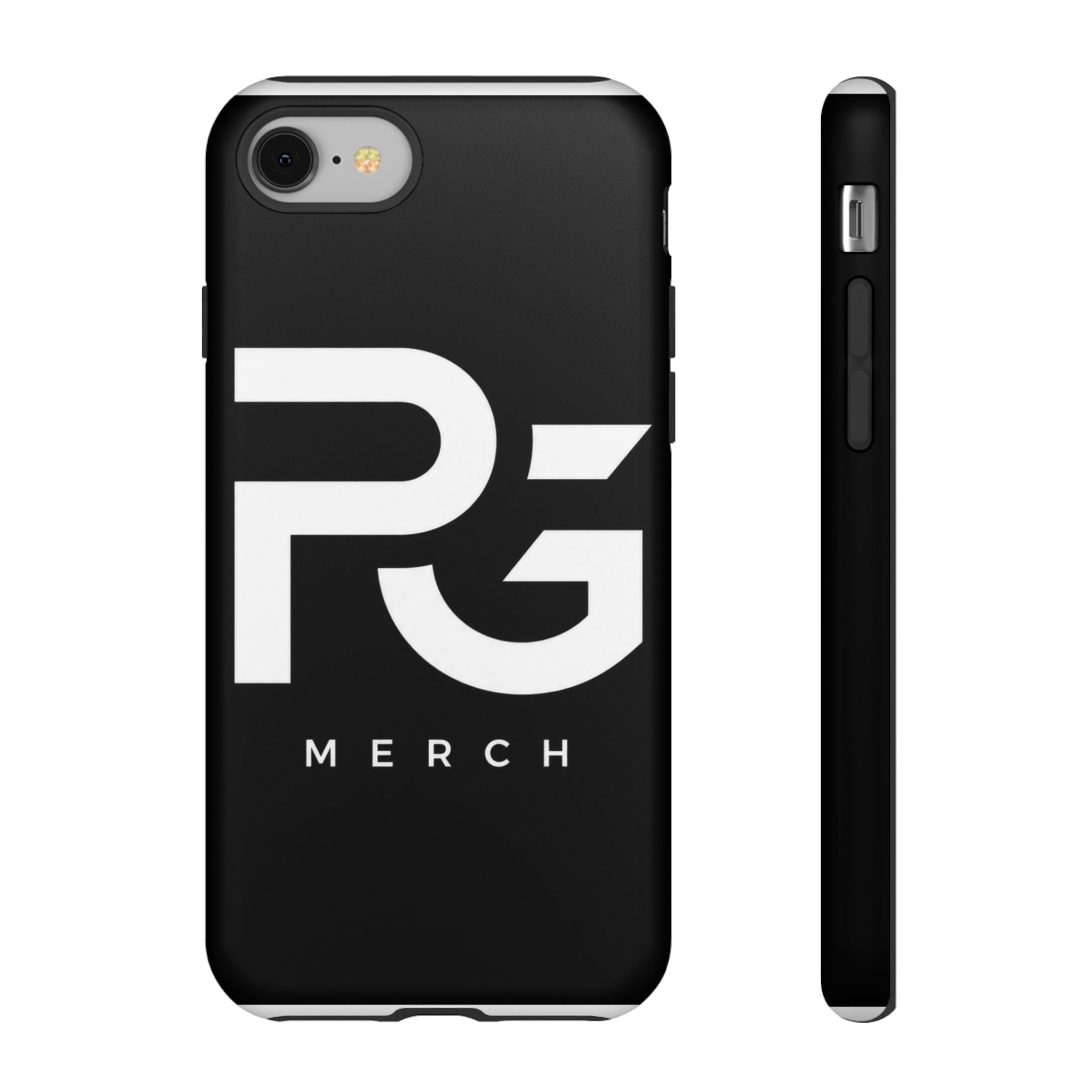 PG CUSTOMIZED RG Merch Tough Phone Case – Black Protective Phone Cover with Bold Logo
