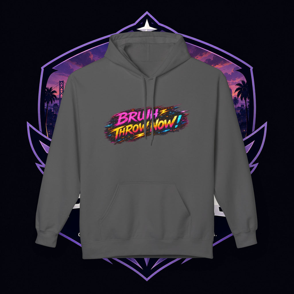 PG CZAR  "Hey Wake Up, It's Your Turn" Back Print PG 'Bruh Throw Now!' Graphic Hoodie