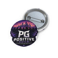 Positive Guild Logo Pin Button — PG Enamel Style Round Badge