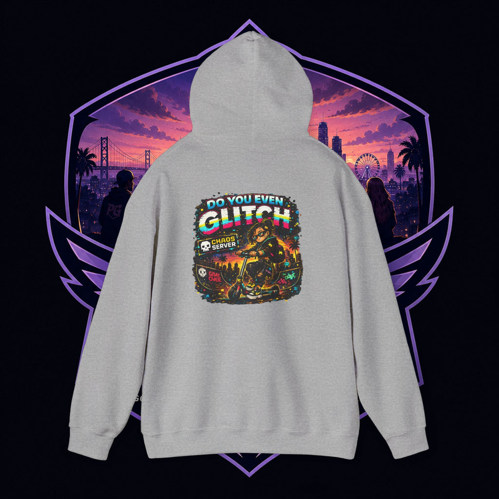 Born Glitch Hoodie — Retro Cyberpunk Vaporwave Graphic Sweatshirt