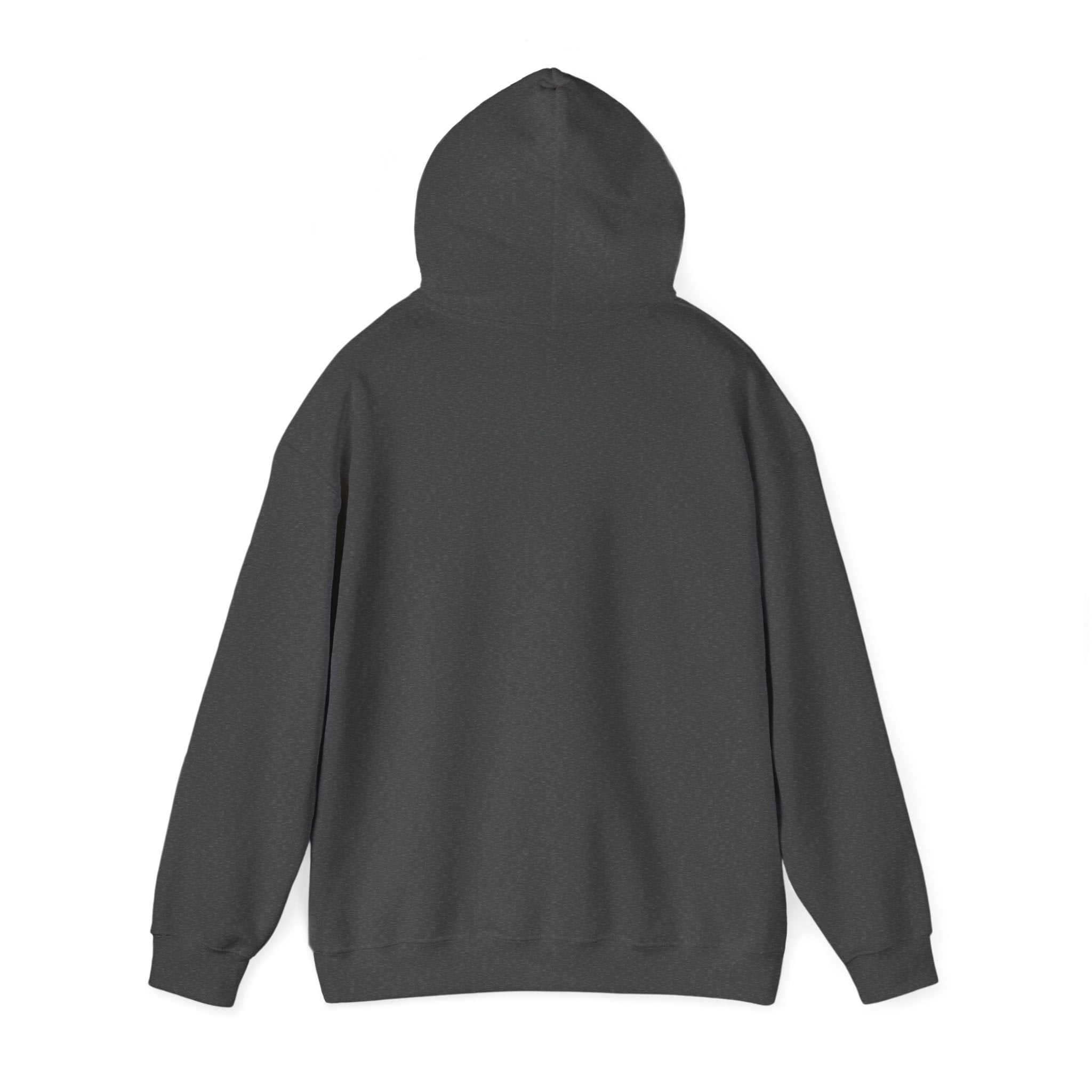 Calm City Meditation Hoodie — Zen Seated Figure Skyline Design