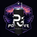PG MERCH BRAND 40oz Vacuum Tumbler – Purple Cityscape Logo Insulated Travel Cup