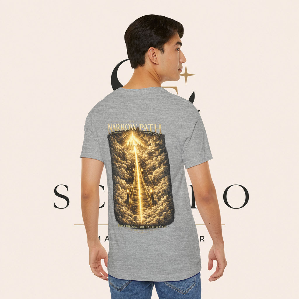 T-Shirt — 'The Narrow Path' Golden Light Graphic Tee