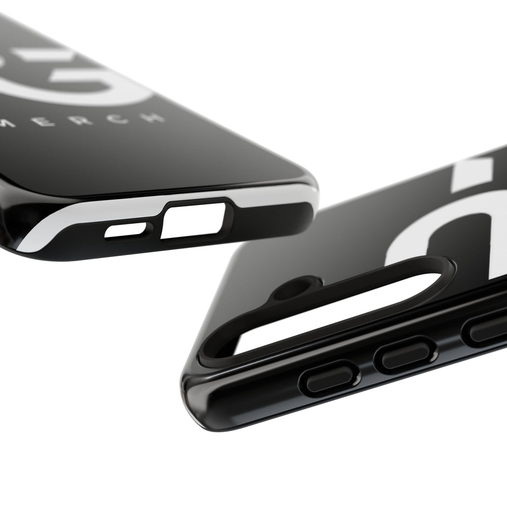 PG CUSTOMIZED RG Merch Tough Phone Case – Black Protective Phone Cover with Bold Logo