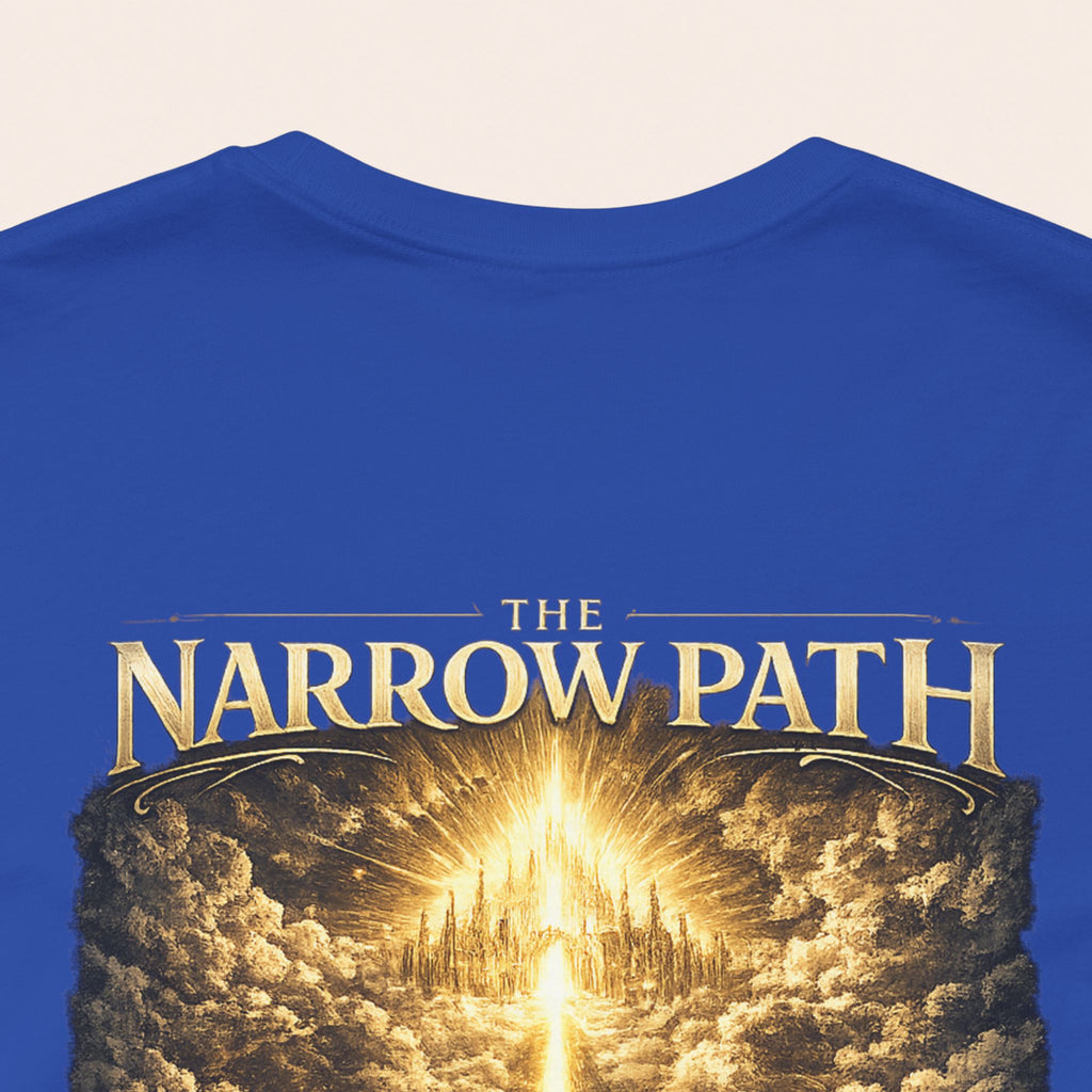 T-Shirt — 'The Narrow Path' Golden Light Graphic Tee