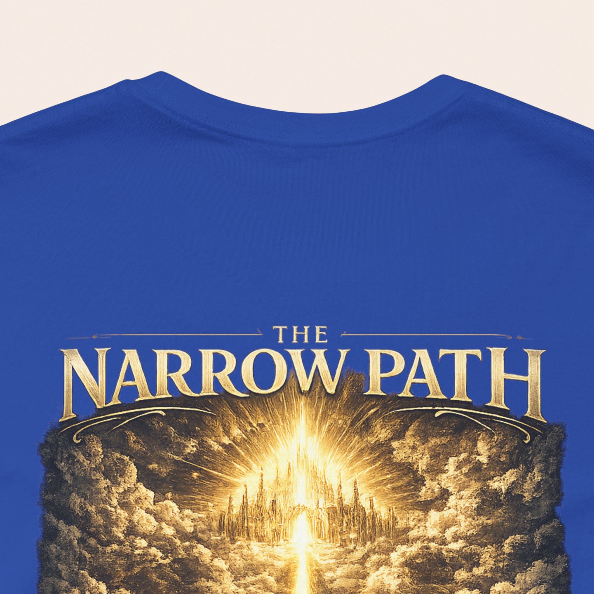 T-Shirt — 'The Narrow Path' Golden Light Graphic Tee