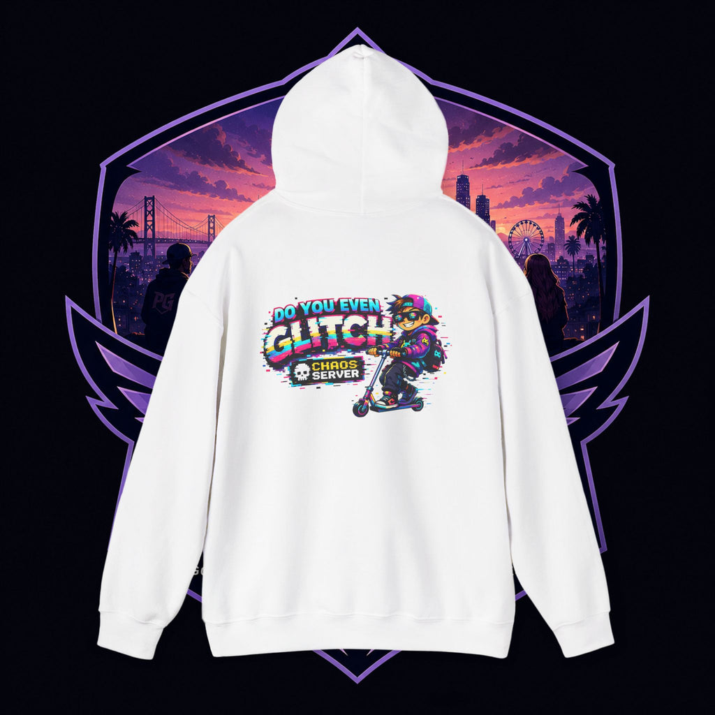 PG Lola's Glitch Skater Hoodie — "Do You Even Glitch" Retro Gamer Streetwear