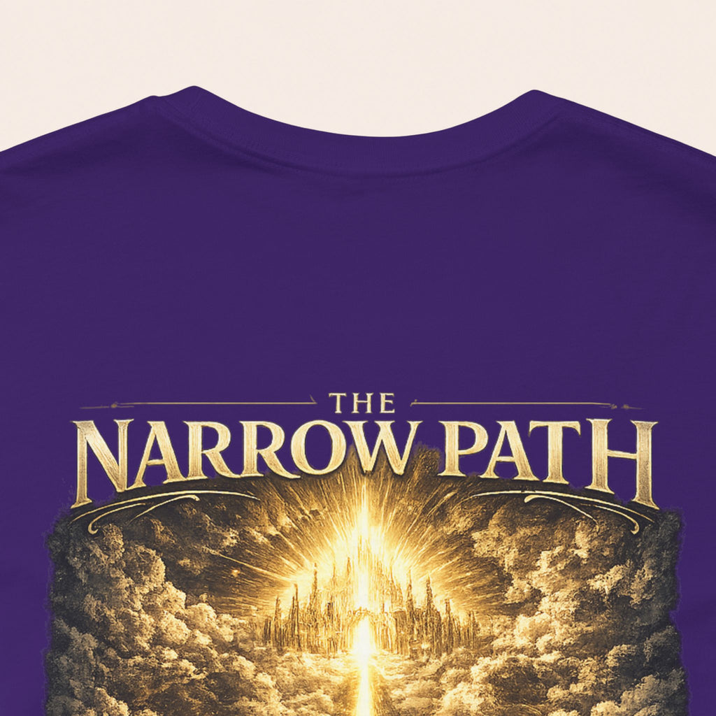 T-Shirt — 'The Narrow Path' Golden Light Graphic Tee