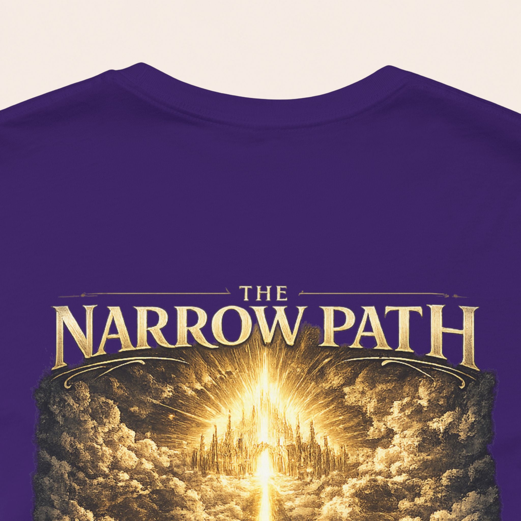 T-Shirt — 'The Narrow Path' Golden Light Graphic Tee