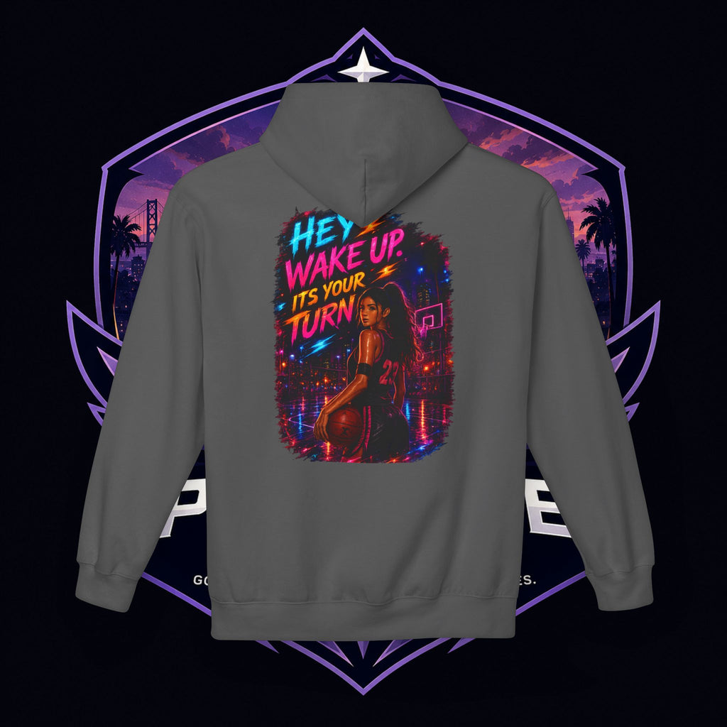 PG CZAR  "Hey Wake Up, It's Your Turn" Back Print PG 'Bruh Throw Now!' Graphic Hoodie