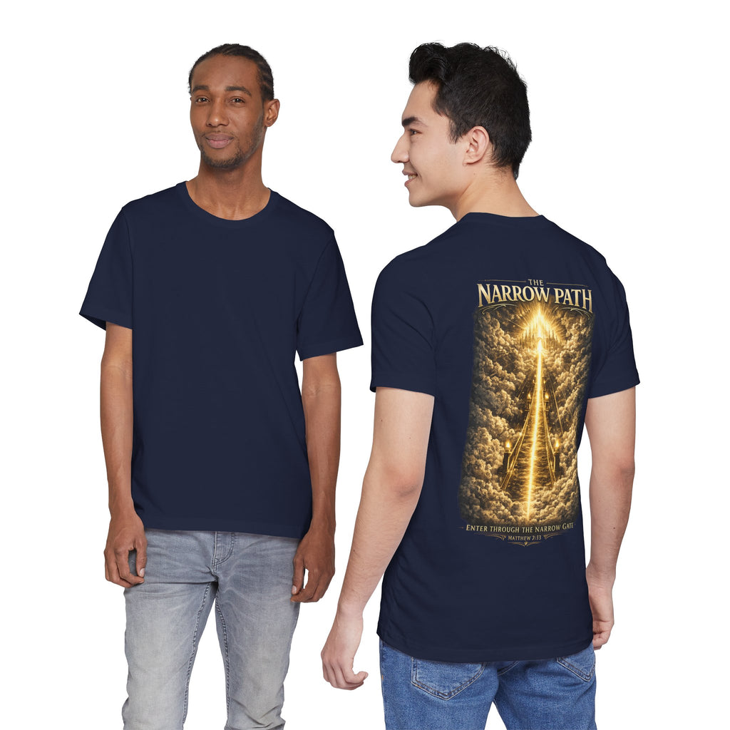 T-Shirt — 'The Narrow Path' Golden Light Graphic Tee