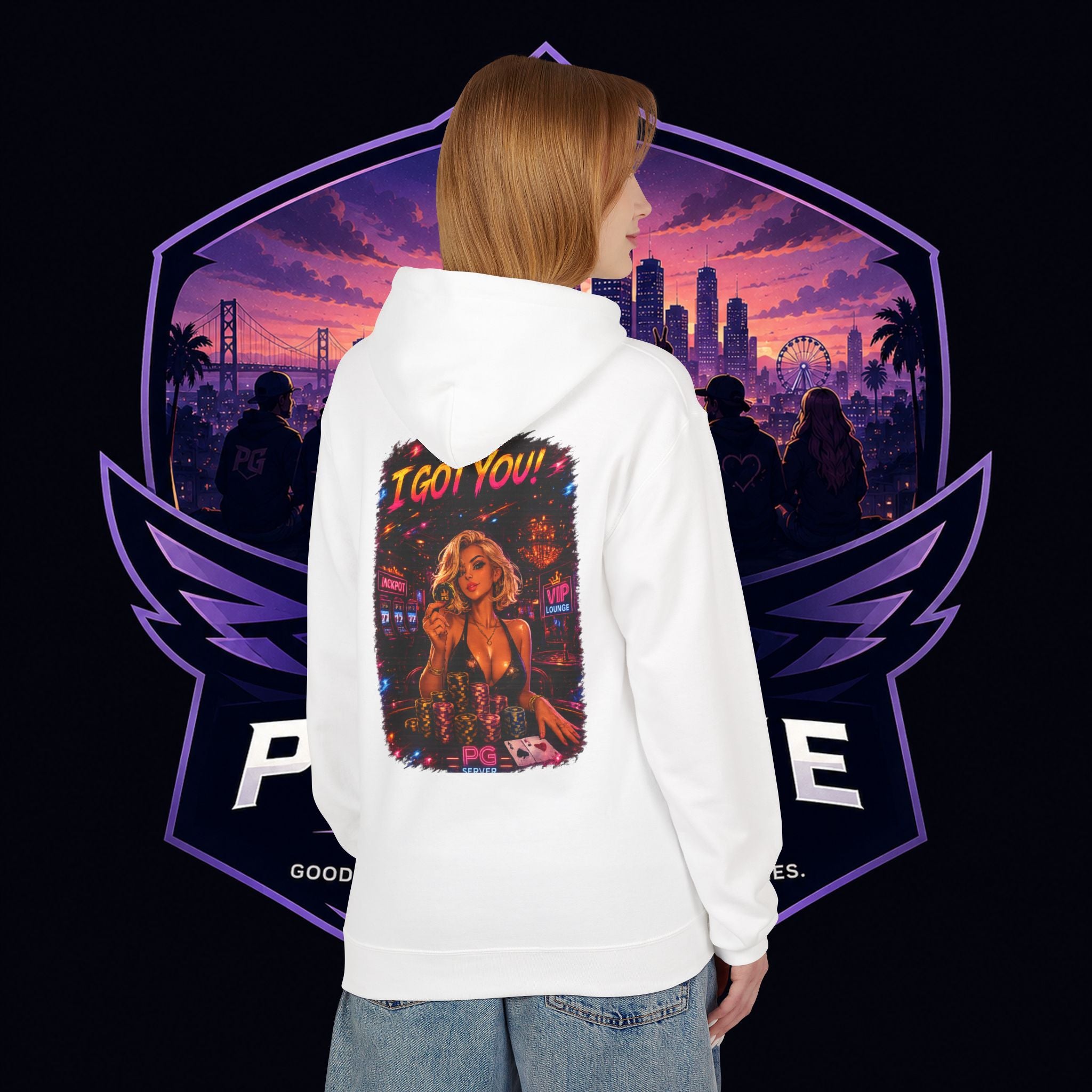 PG ALEX  'I Got You' Casino-Inspired Pullover   - Need Chips? Graphic Hoodie