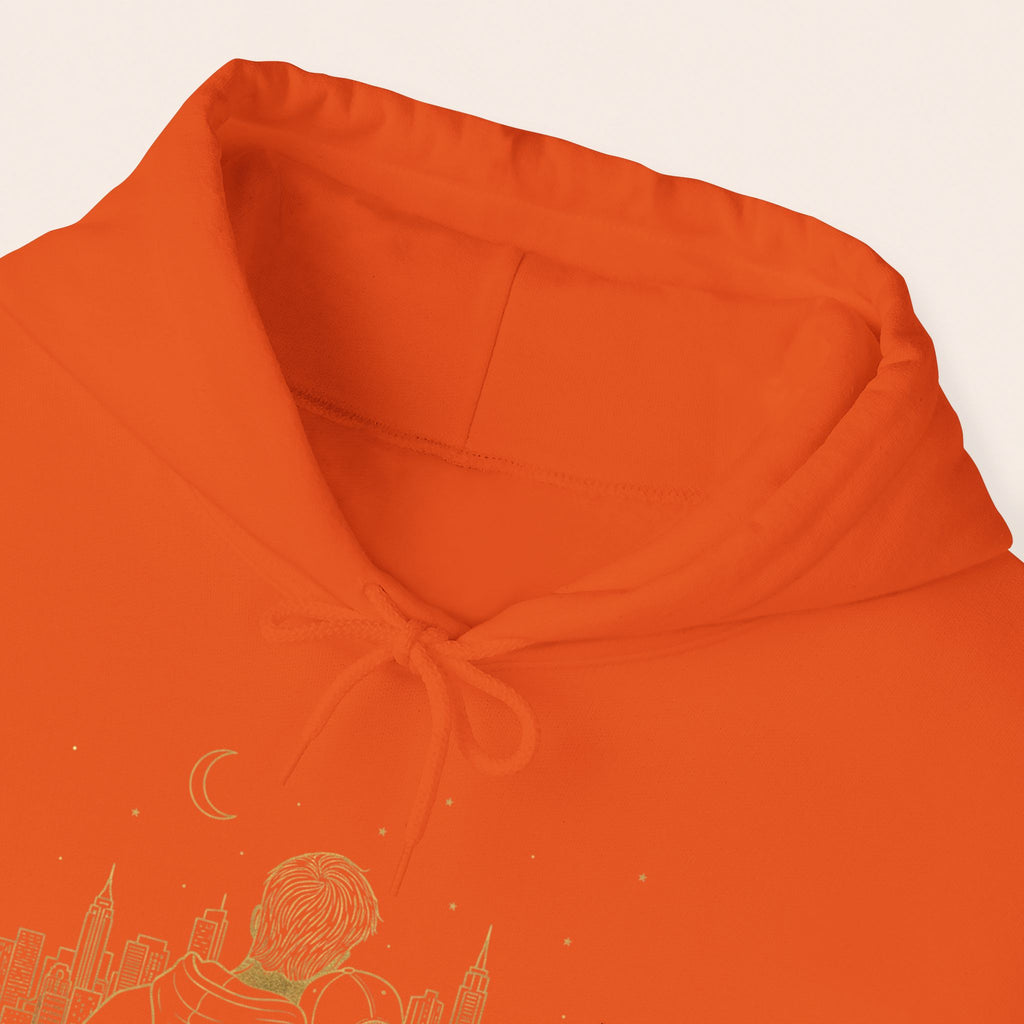 Couple Silhouette Hoodie – Romantic Cityscape 'Together' Pullover