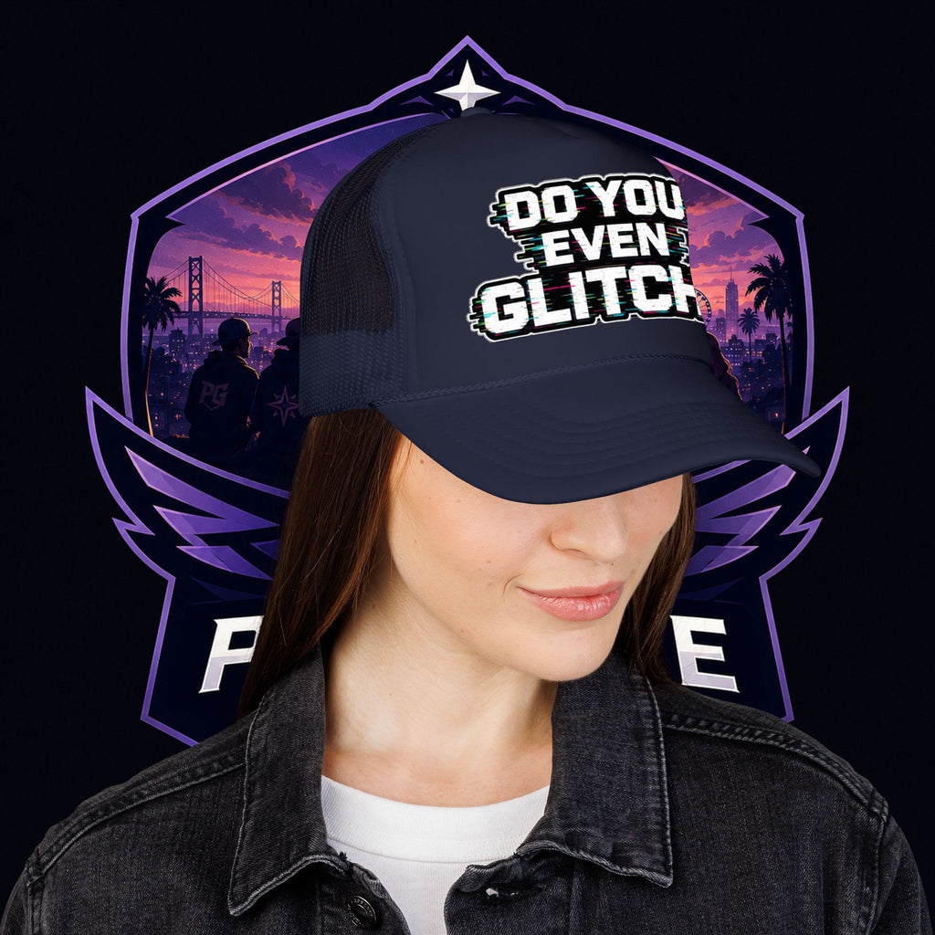 PG Lola's Do You Even Glitch? Foam Trucker Hat