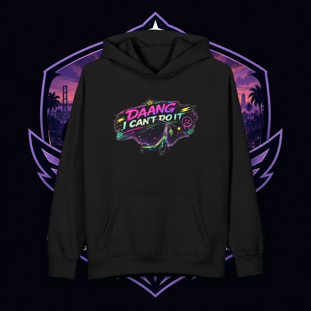 PG Daang I Can't Do It Hoodie — Retro Neon Streetwear Pullover