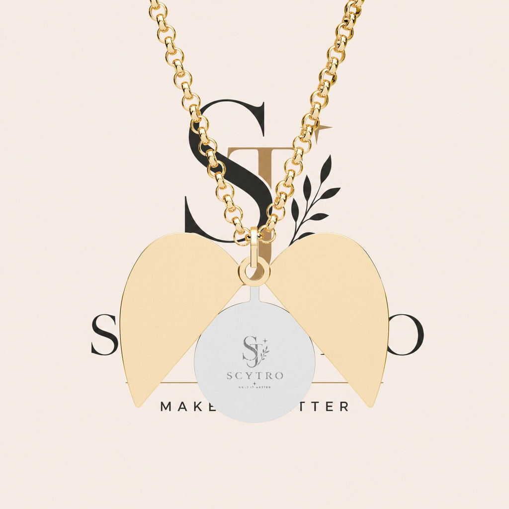 Hidden Message Heart Necklace — Engraved Secret Locket Pendant