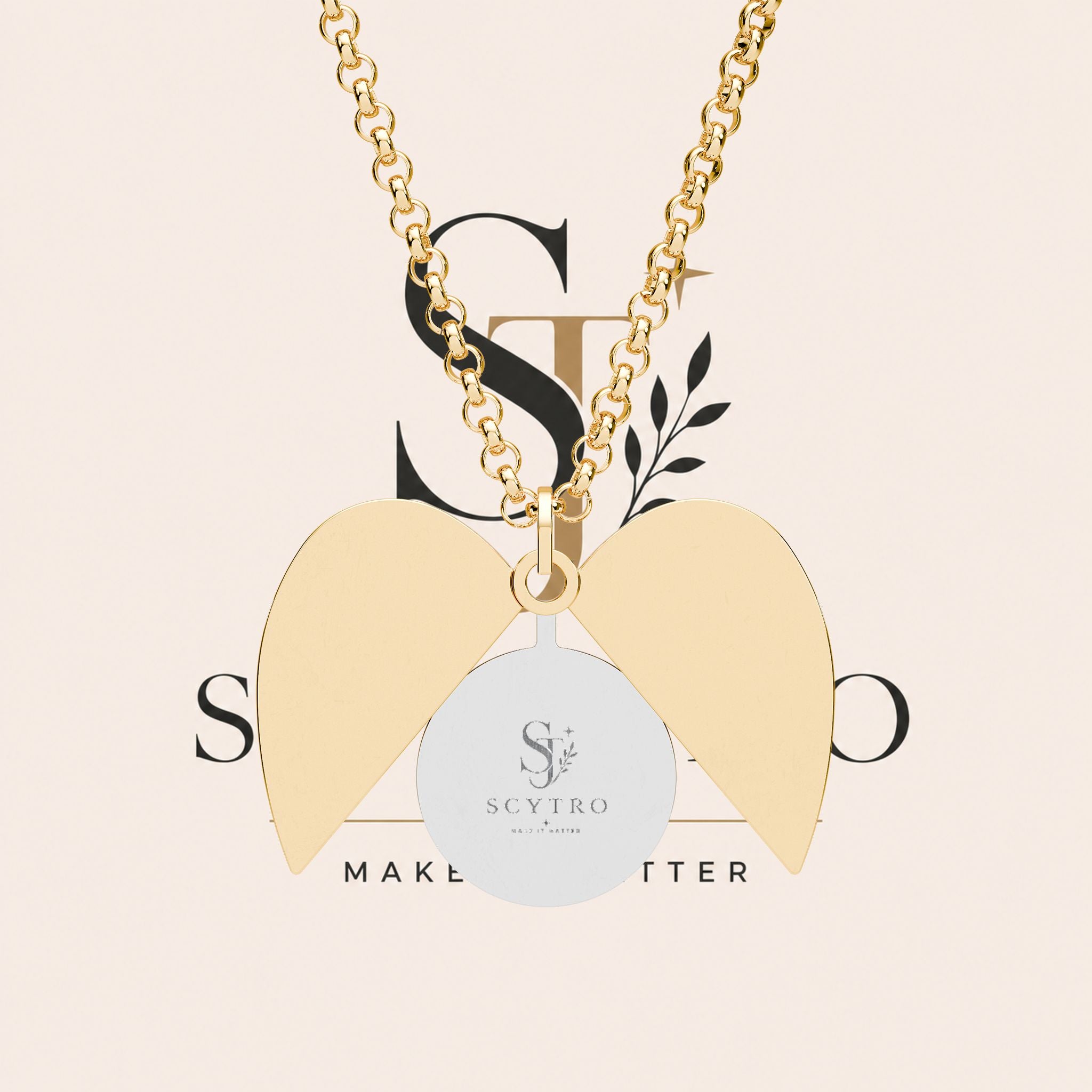Hidden Message Heart Necklace — Engraved Secret Locket Pendant