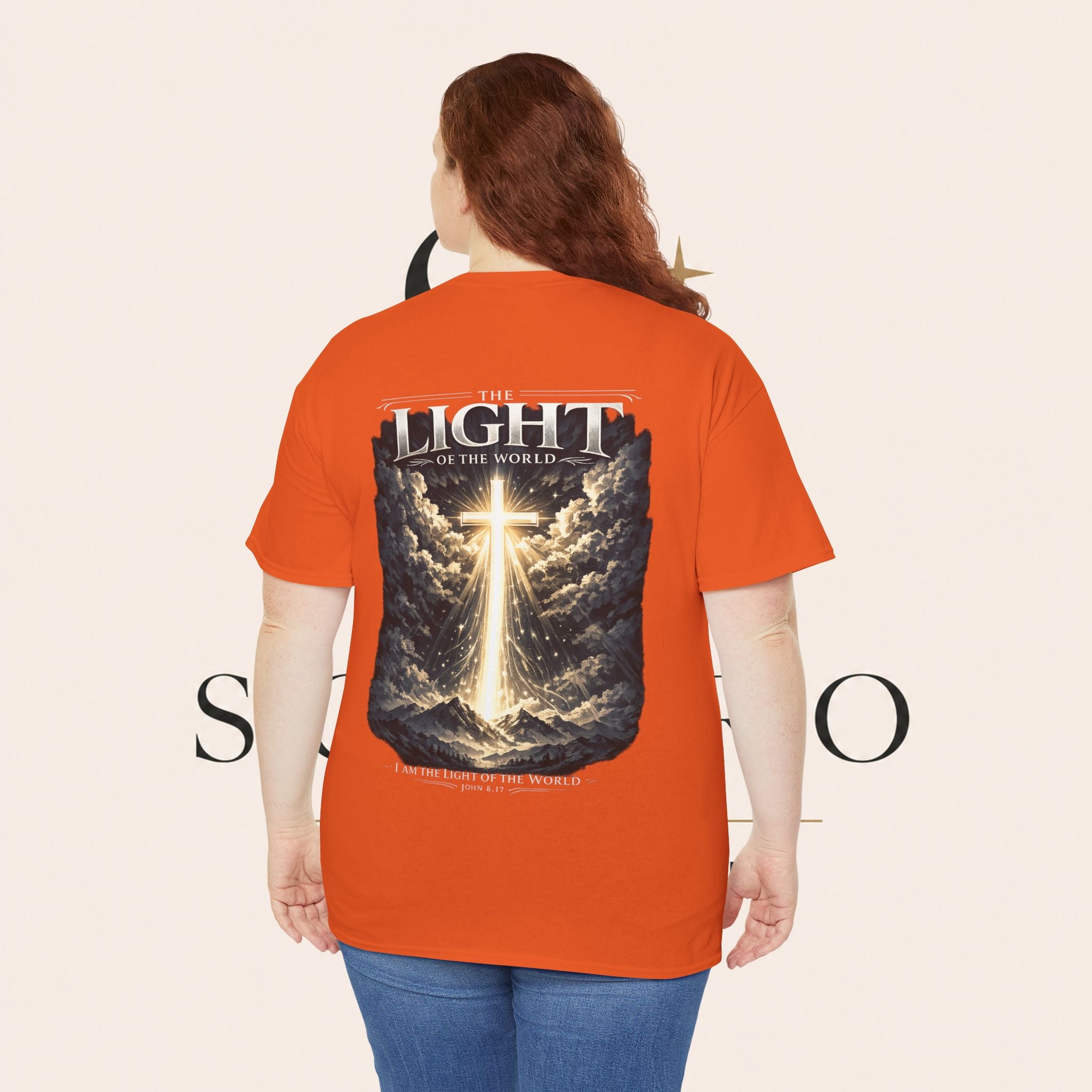 T‑Shirt — “The Light of the World” Graphic Tee (Christian Religious Design)