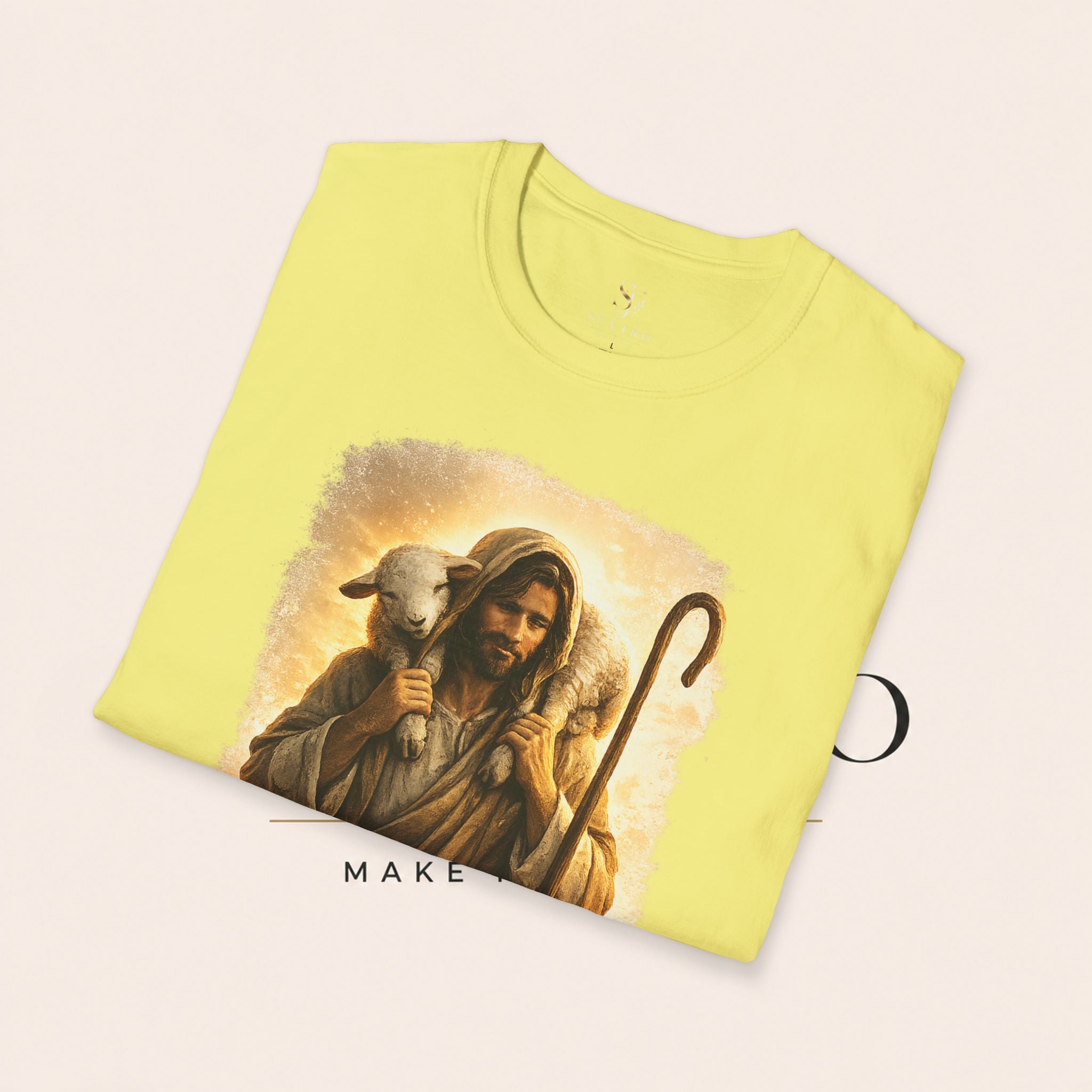Jesus the Good Shepherd T-Shirt — 'Found.' Christian Faith Tee