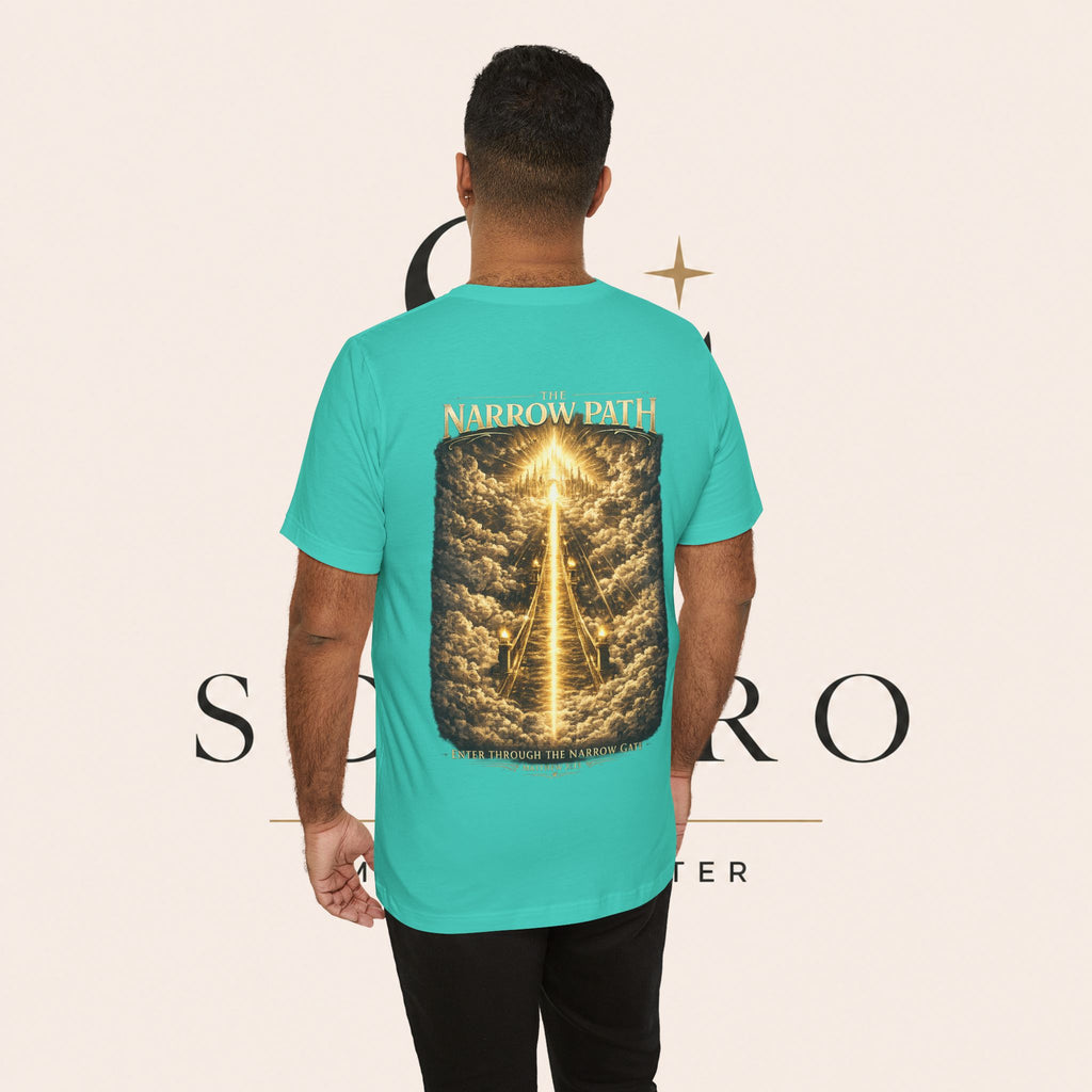 T-Shirt — 'The Narrow Path' Golden Light Graphic Tee