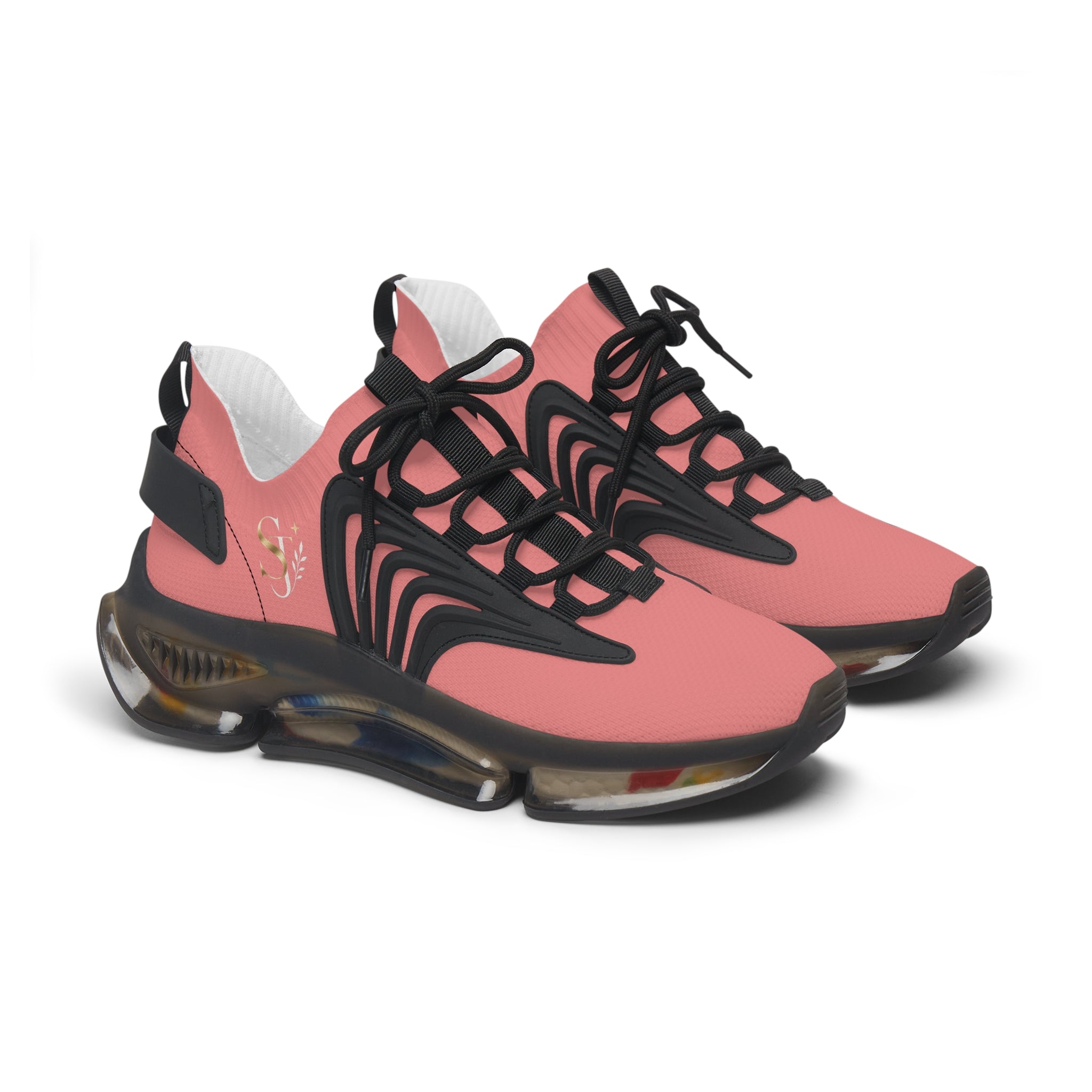 Women’s Pink Mesh Sneakers — Lightweight Breathable Athletic Shoes