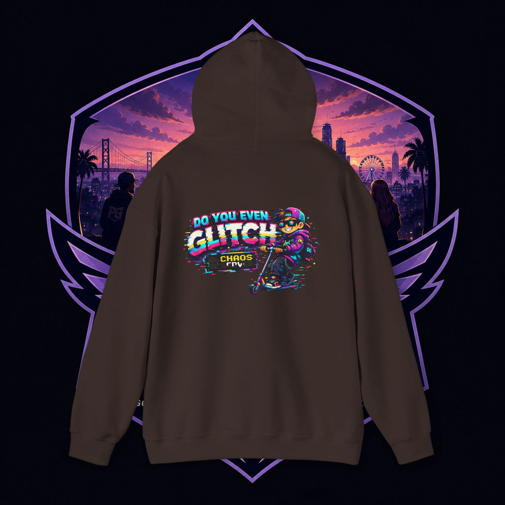 PG Lola's Glitch Skater Hoodie — "Do You Even Glitch" Retro Gamer Streetwear
