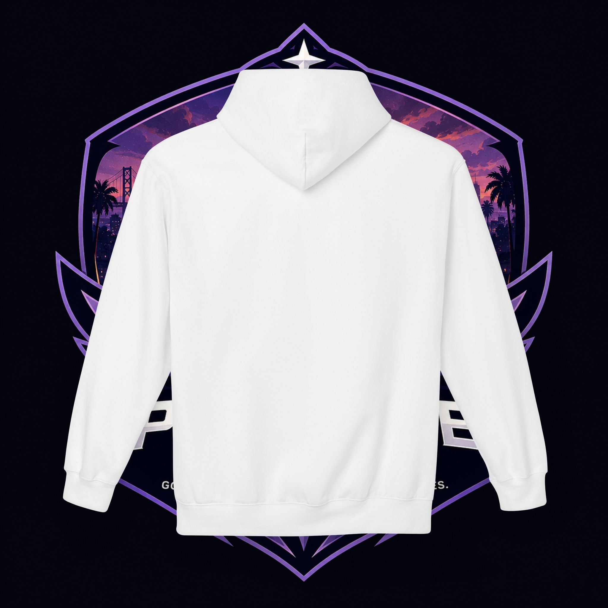 LDR inspired Retro '80s Vibes Hoodie — Neon Miami Movie Couple Design