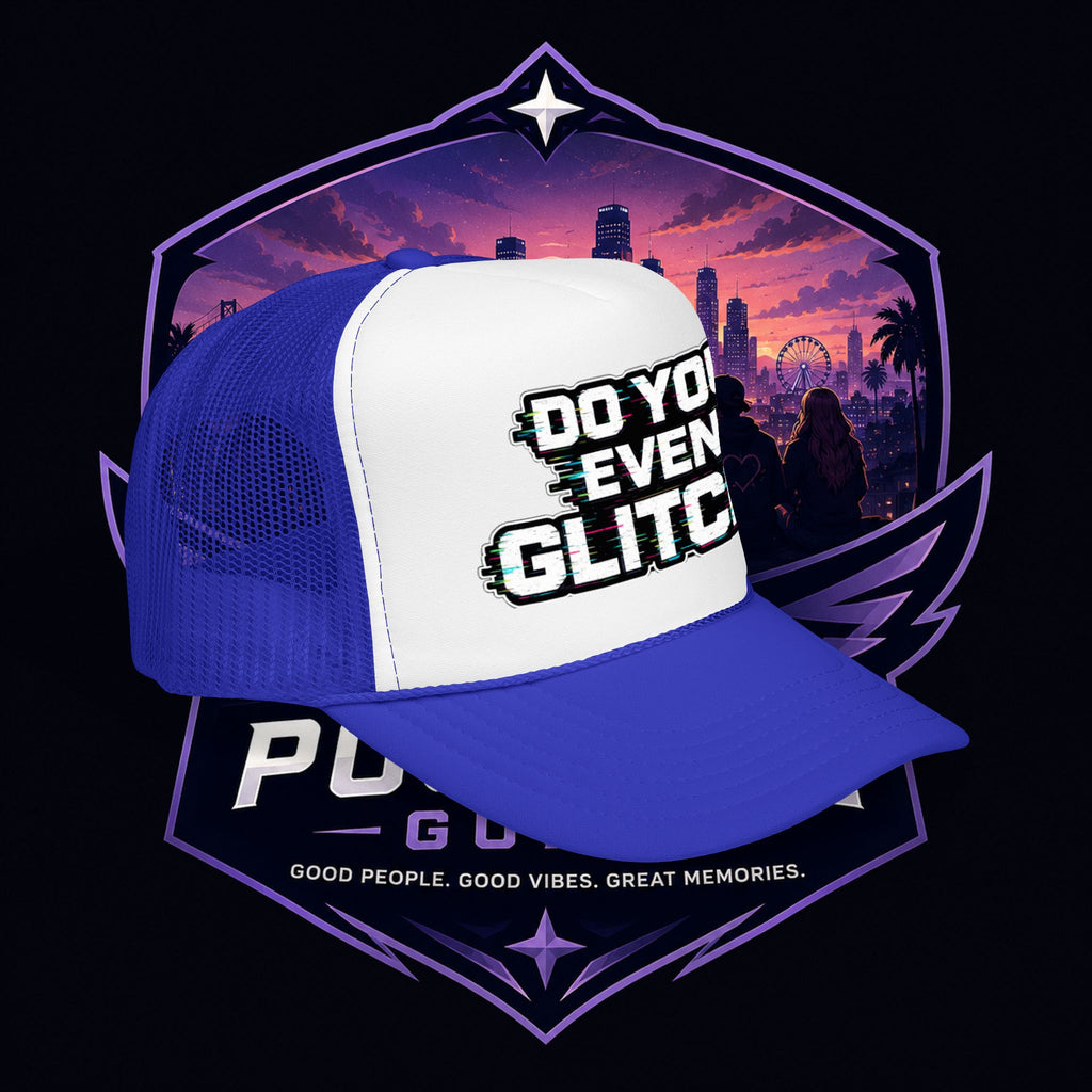PG Lola's Do You Even Glitch? Foam Trucker Hat
