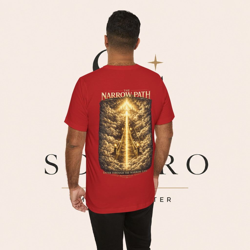T-Shirt — 'The Narrow Path' Golden Light Graphic Tee