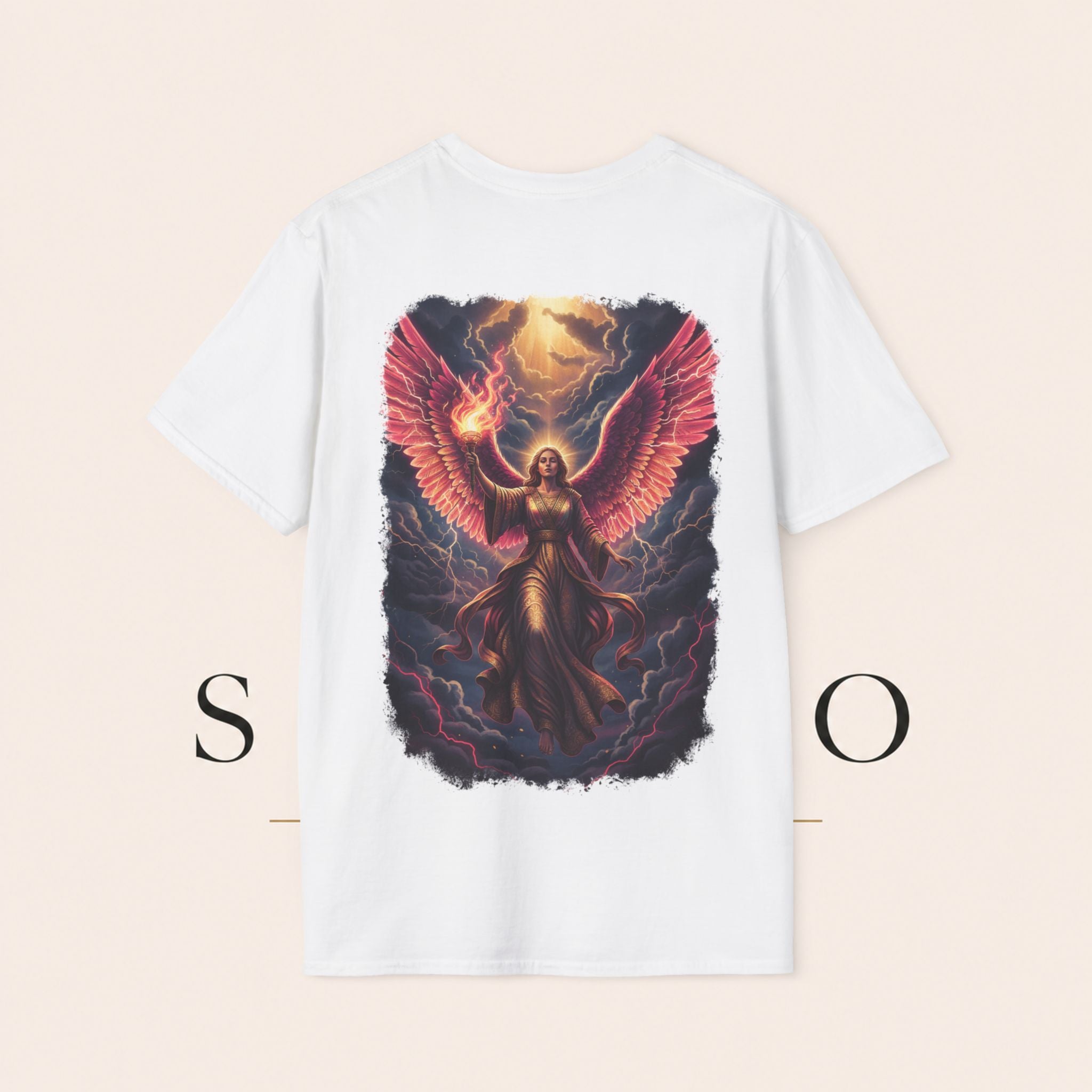 Sent to Fight for You T-Shirt — Bold Cloud Graphic Faith Tee
