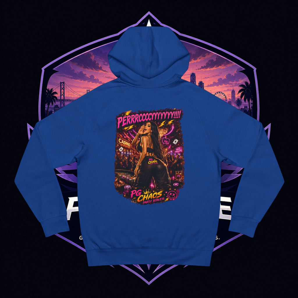 PG SUZY Party Graphic Hoodie — "Who's Hosting the Party?" Retro Concert Pullover