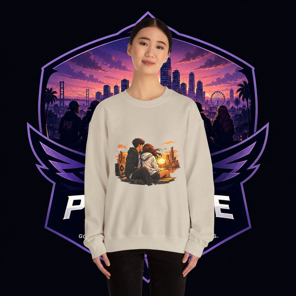 Romantic Sunset Couple Crewneck Sweatshirt