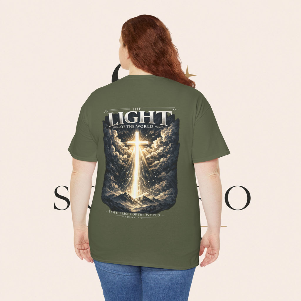 T‑Shirt — “The Light of the World” Graphic Tee (Christian Religious Design)