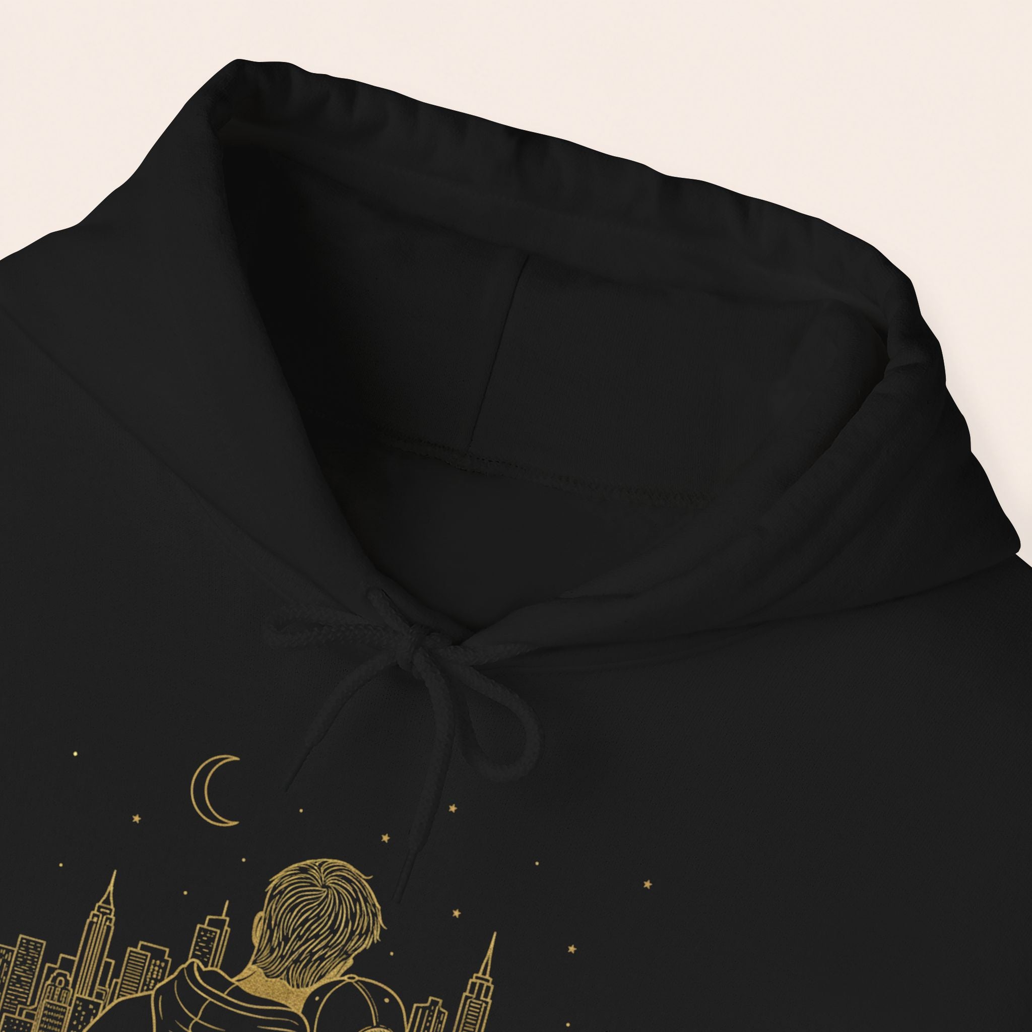 Couple Silhouette Hoodie – Romantic Cityscape 'Together' Pullover