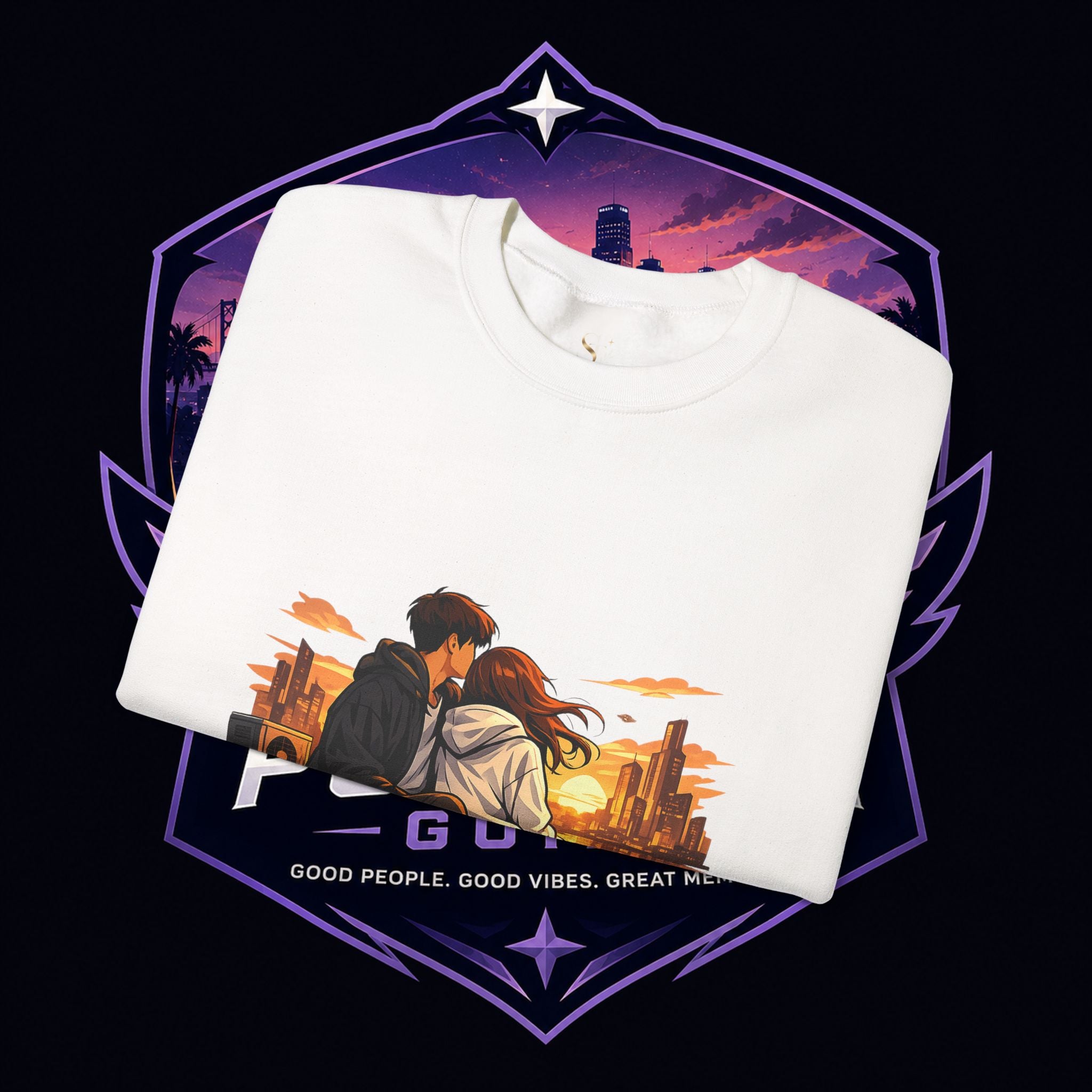 Romantic Sunset Couple Crewneck Sweatshirt
