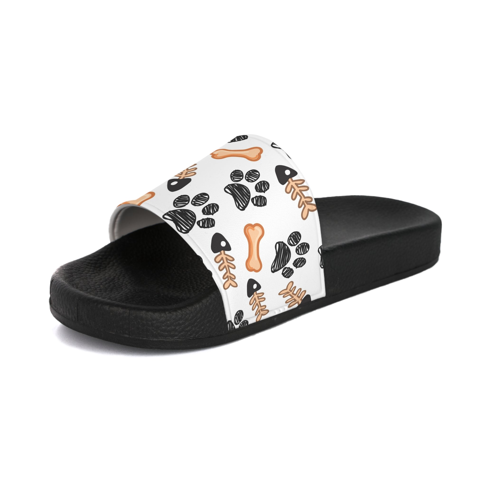 Dog Paw & Bone Slide Sandals — Women's Casual Summer Slides