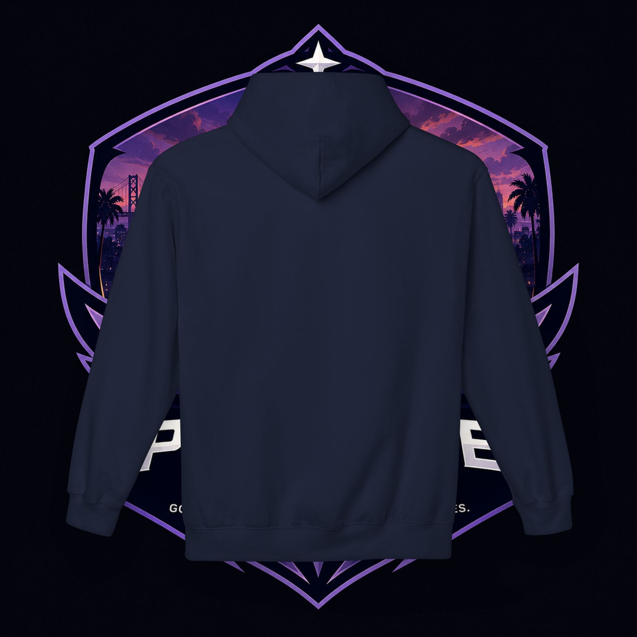 LDR inspired Retro '80s Vibes Hoodie — Neon Miami Movie Couple Design